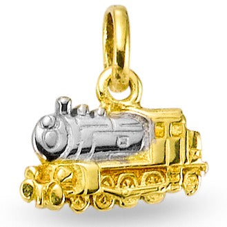 Ciondolo Oro giallo 750/18 carati Locomotiva