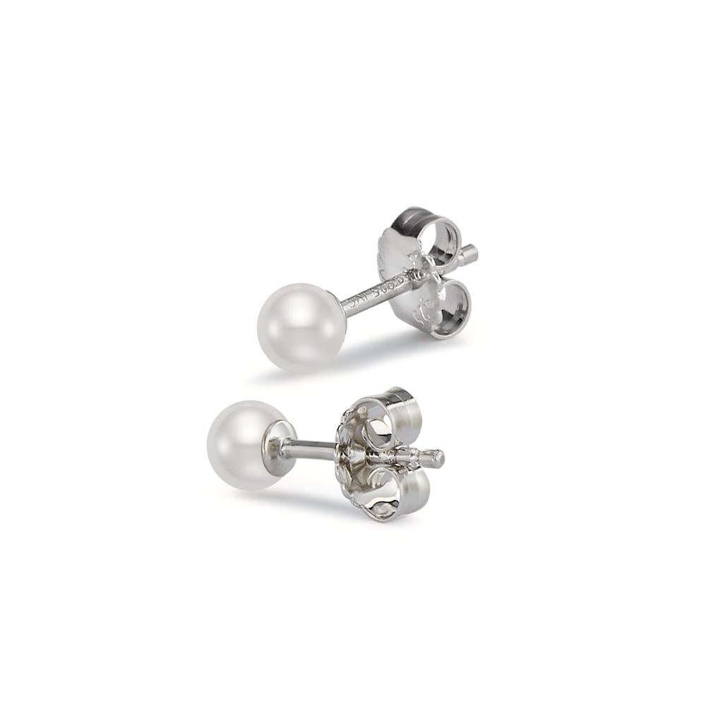 Stud earrings Silver Rhodium plated