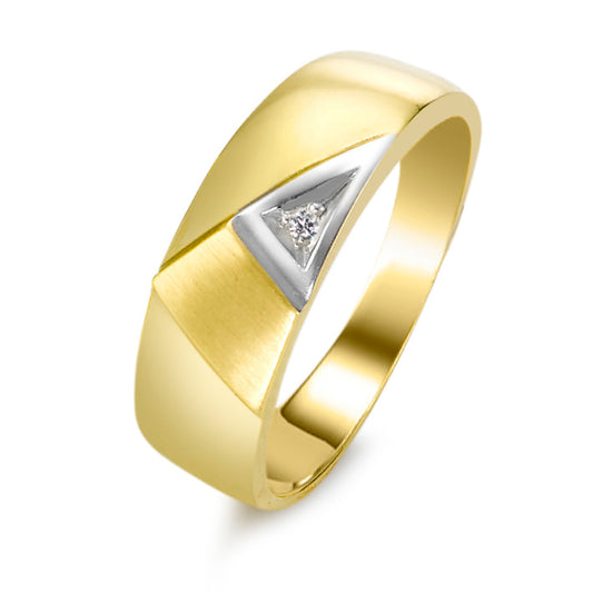 Anello Oro giallo 750/18 carati Diamante 0.005 ct, w-si