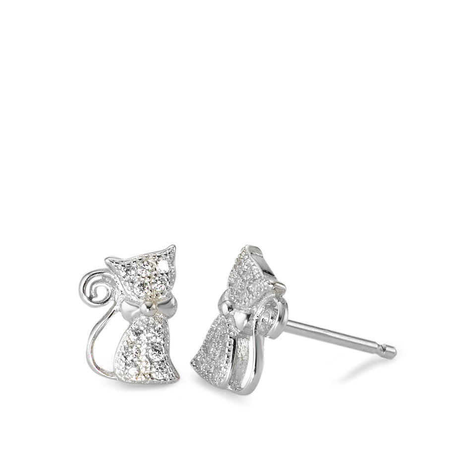 Boucles d'oreilles 925 chat