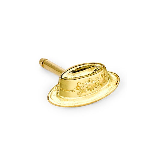 Pendientes 1ud 750/oro amarillo de 18 quilates sombrero de tirolesa