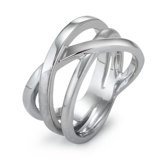 Fingerring Silber rhodiniert