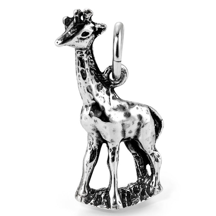 Anhänger Silber patiniert Giraffe