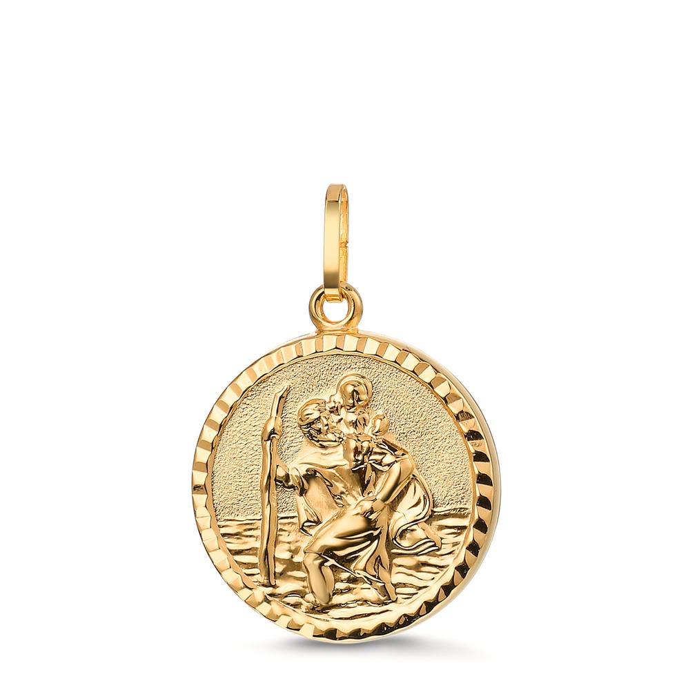 Anhänger 750/18 K Gelbgold St. Christopherus Ø16 mm