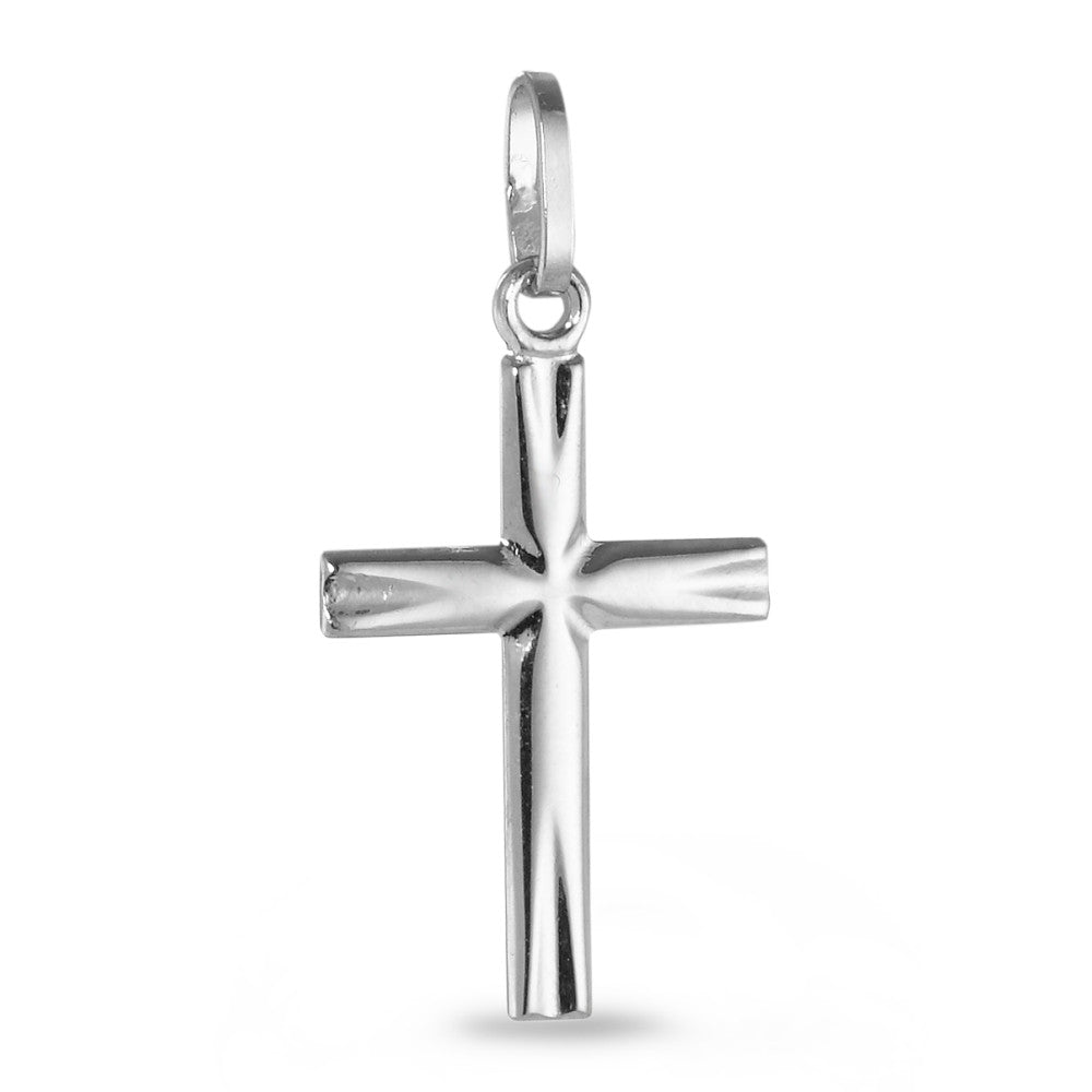 Pendentif Or blanc 18K Croix