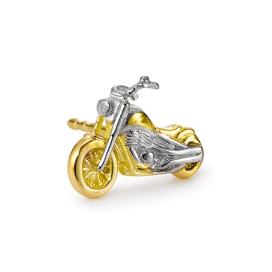 Orecchini a bottone 1 pz Oro giallo 750/18 carati Motociclo