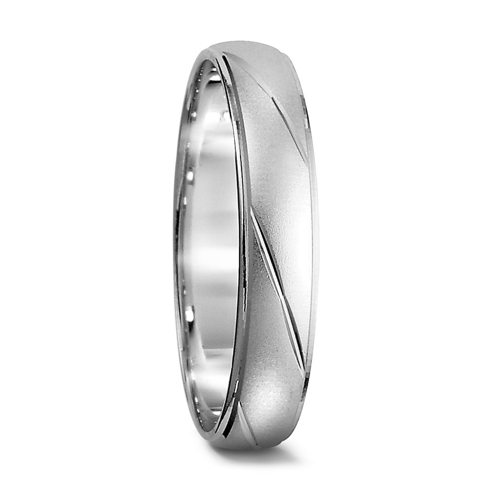 Partnerring Silber rhodiniert