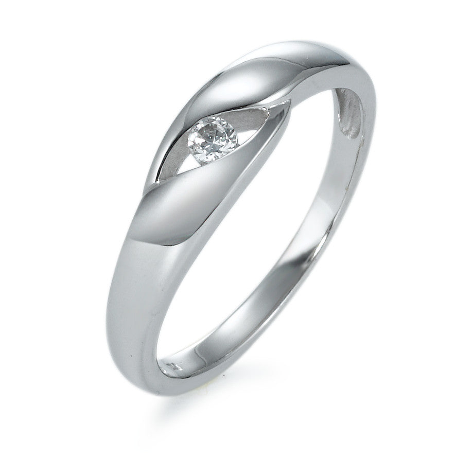 Ring 18k White Gold Zirconia