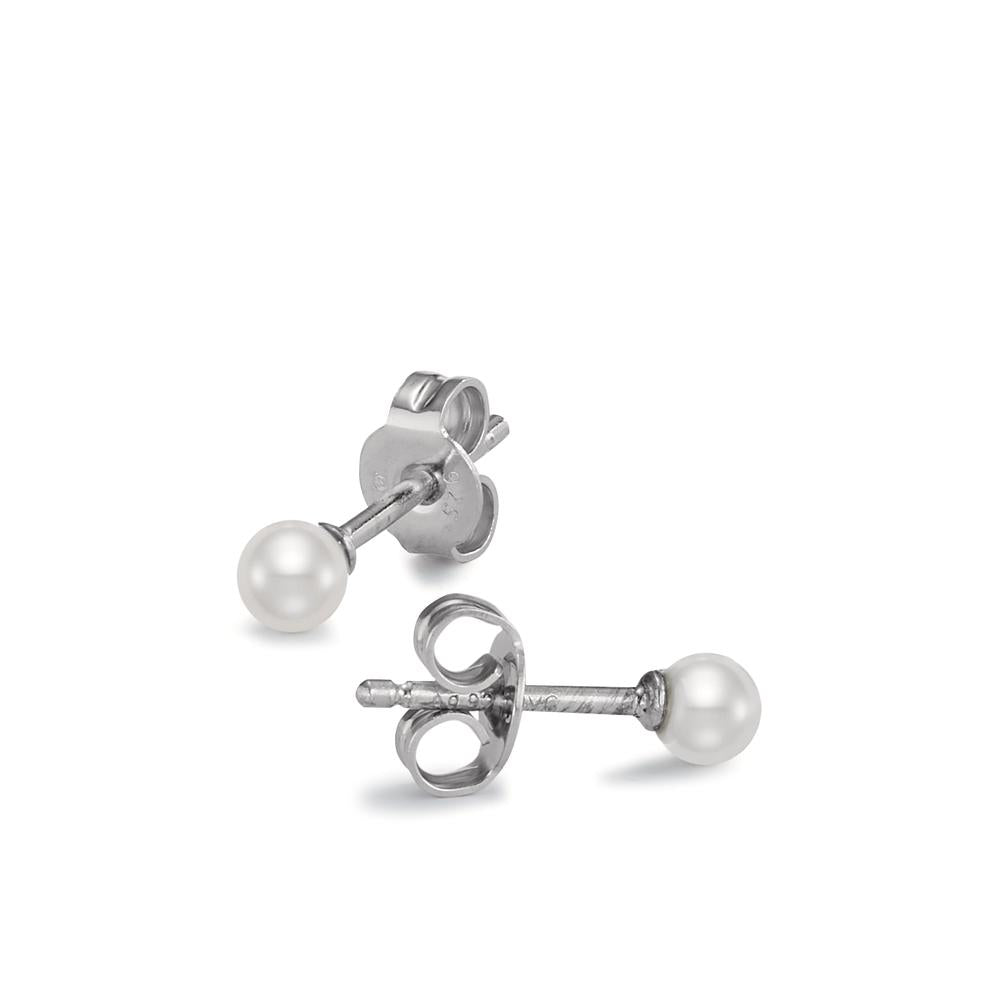 Ohrstecker Silber rhodiniert shining Pearls