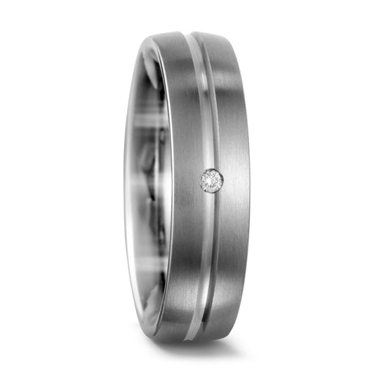 Partnerring Titan Diamant 0.02 ct, w-si