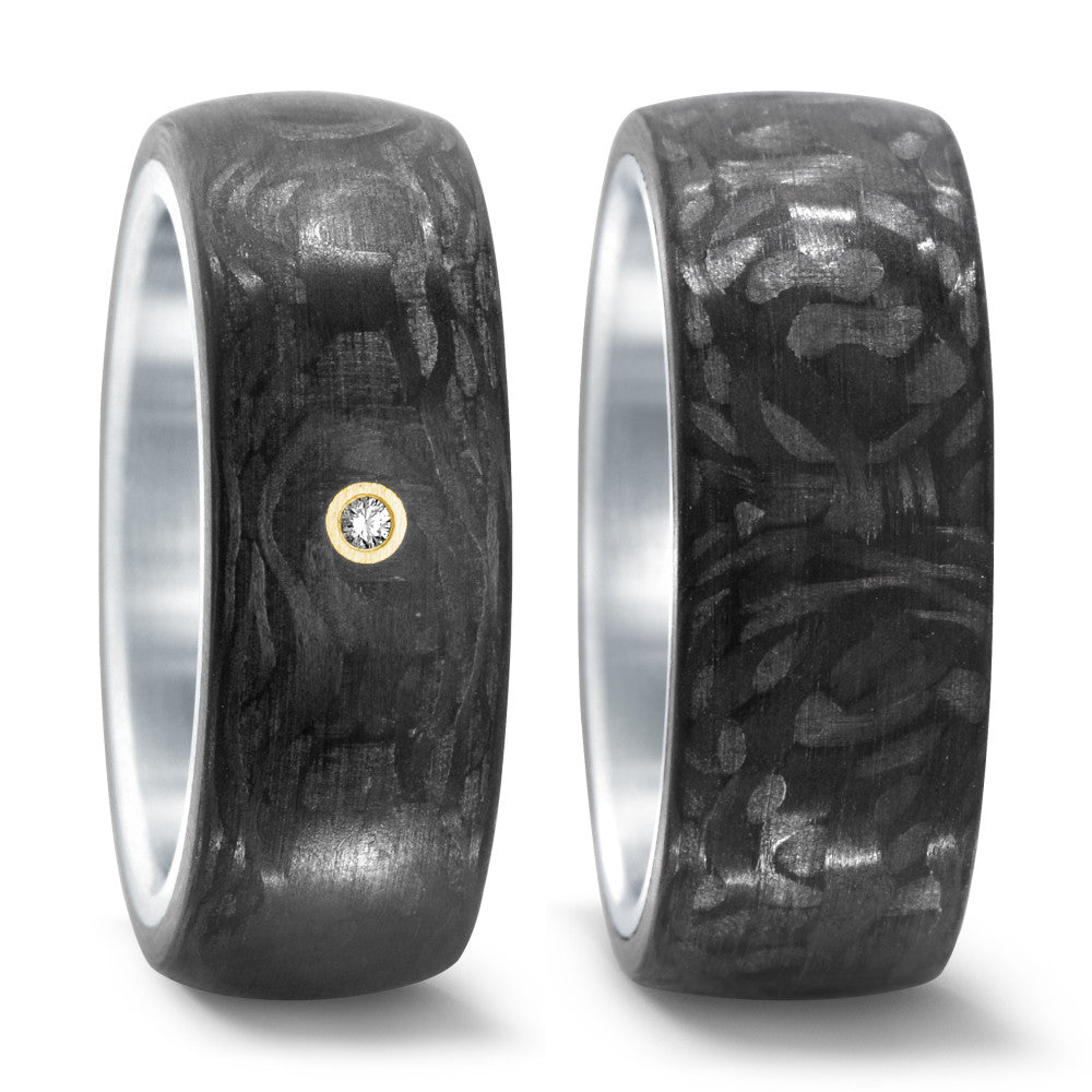 Wedding Ring Stainless steel, Carbon