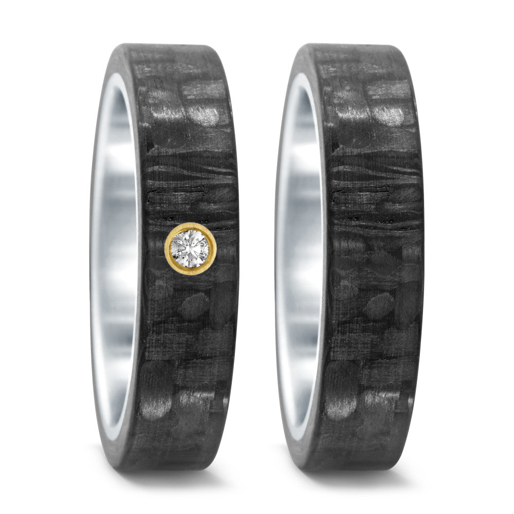 Wedding Ring Stainless steel, Carbon