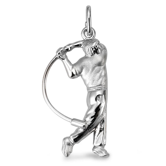 Pendant Silver Rhodium plated Hornussen