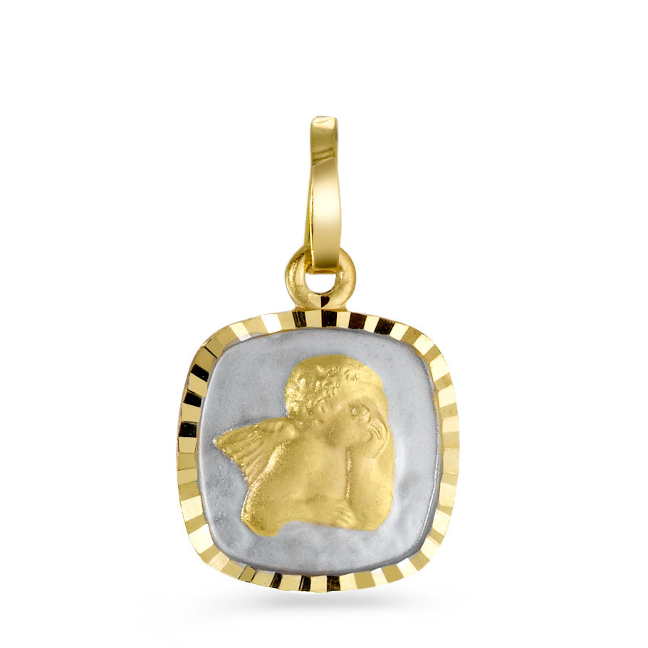 Pendant 18k Yellow Gold Guardian Angel