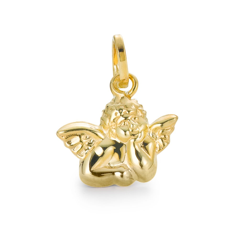 Pendant 18k Yellow Gold Guardian Angel