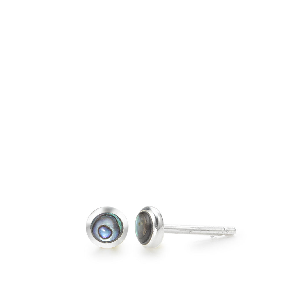 Ohrstecker Silber Abalone Ø4.5 mm