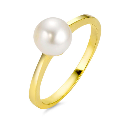 Ring 18k Yellow Gold Freshwater pearl