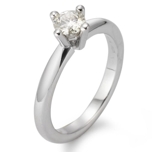 Fingerring 750/18 K Weissgold Moissanite Ø5 mm