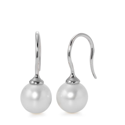 Drop Earrings Silver Rhodium plated Freshwater pearl