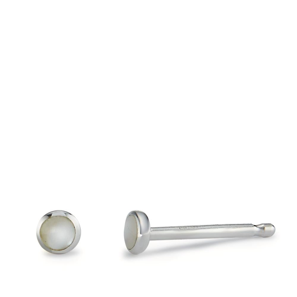 Clous d'oreilles Argent Ø4 mm