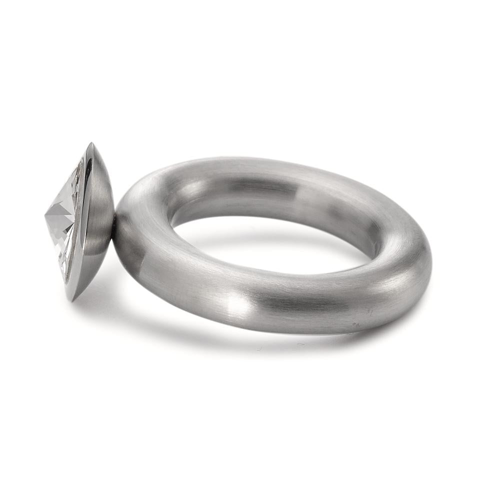 Ring Stainless steel Zirconia White Ø10 mm