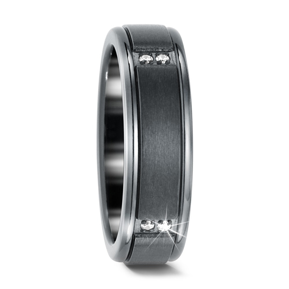 Partnerring Zirkonium Zirkonia 8 Steine