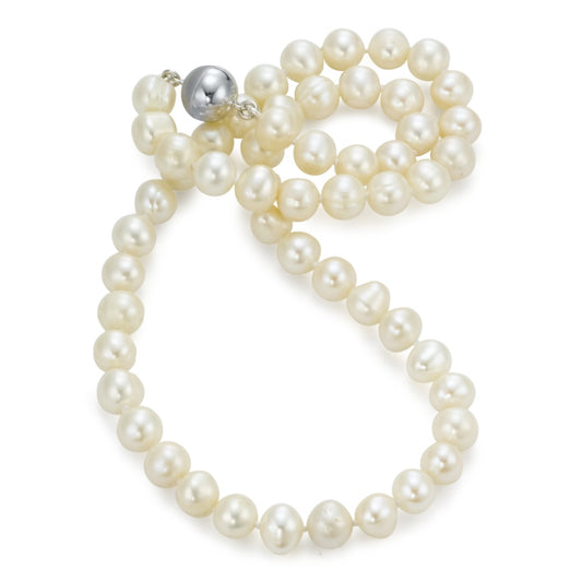 Collar Plata Rodio plateado Perla cultivada de agua dulce 42 cm