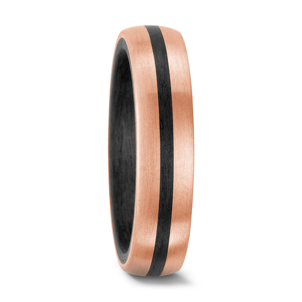 Partnerring 585/14 K Rosegold, Carbon