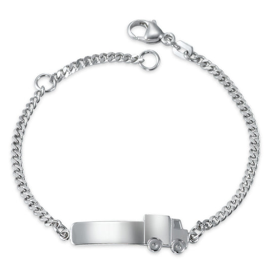 Engravable bracelet Silver Rhodium plated 12-14 cm