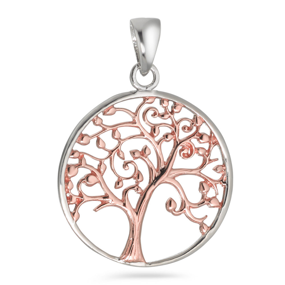 Colgante Plata Rosa Dorado árbol de la vida Ø20 mm