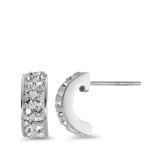 Clous d'oreilles Acier inoxydable Cristal