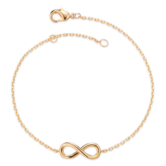 Bracelet Bronze Gold plated Infinity 16-18 cm