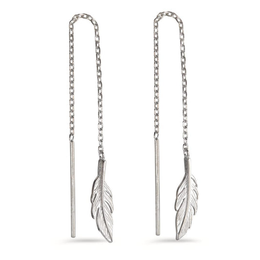 Boucles d'oreilles pendantes Argent Rhodié