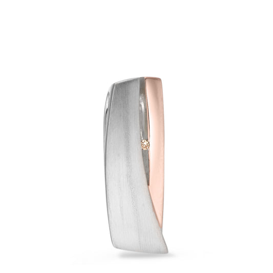 Anhänger Silber Diamant 0.006 ct, si rosé vergoldet