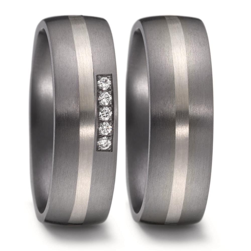 Partnerring 999 Tantal, 500 Palladium