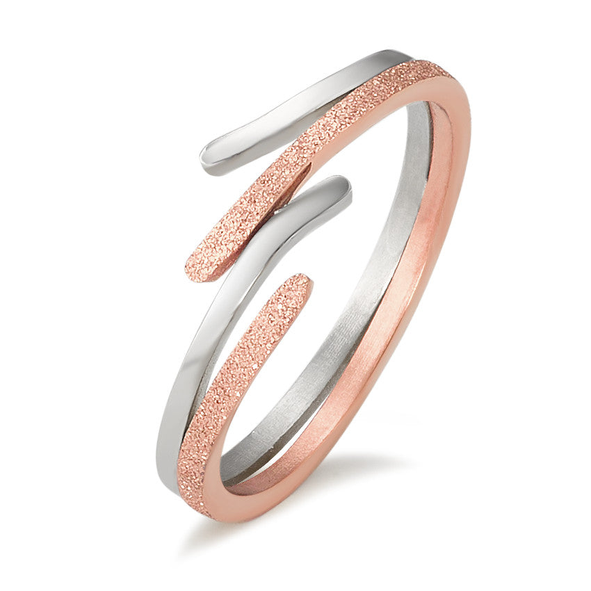 Fingerring Edelstahl rosé IP beschichtet