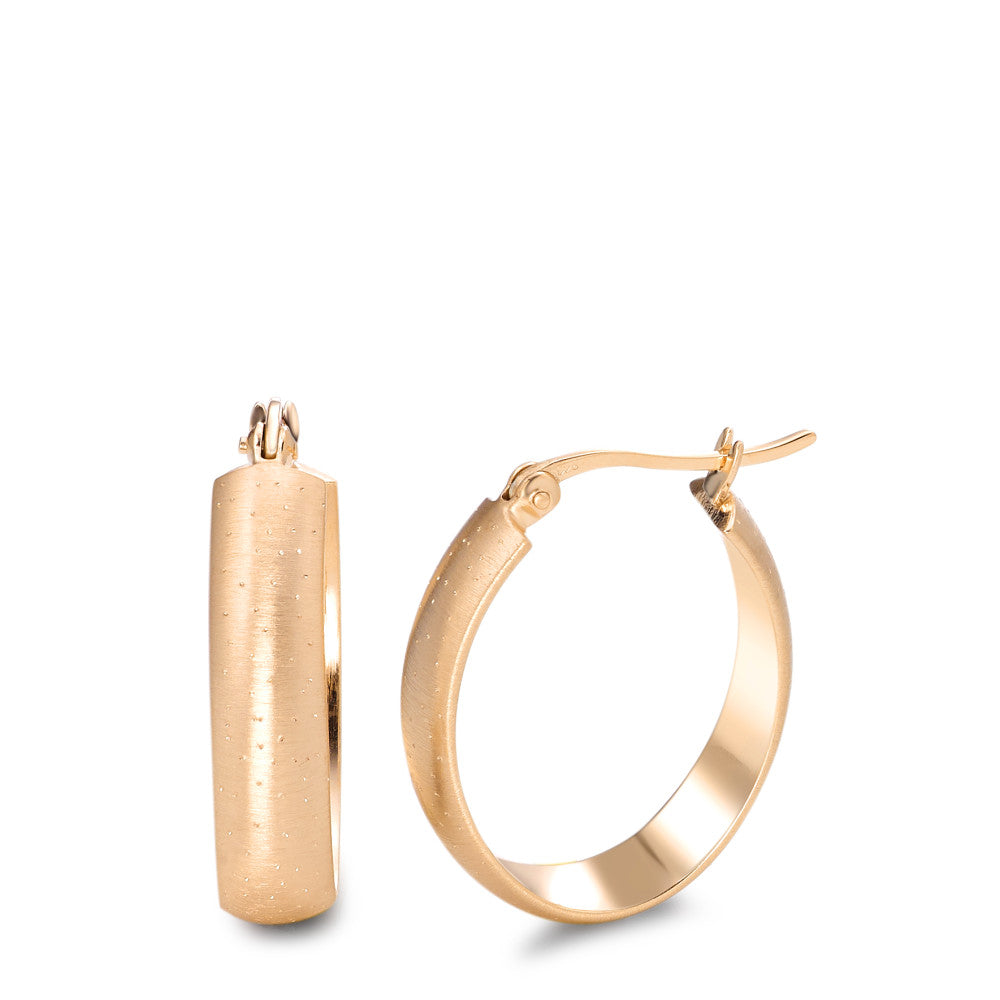 Hoop earrings Silver Yellow Gold plated