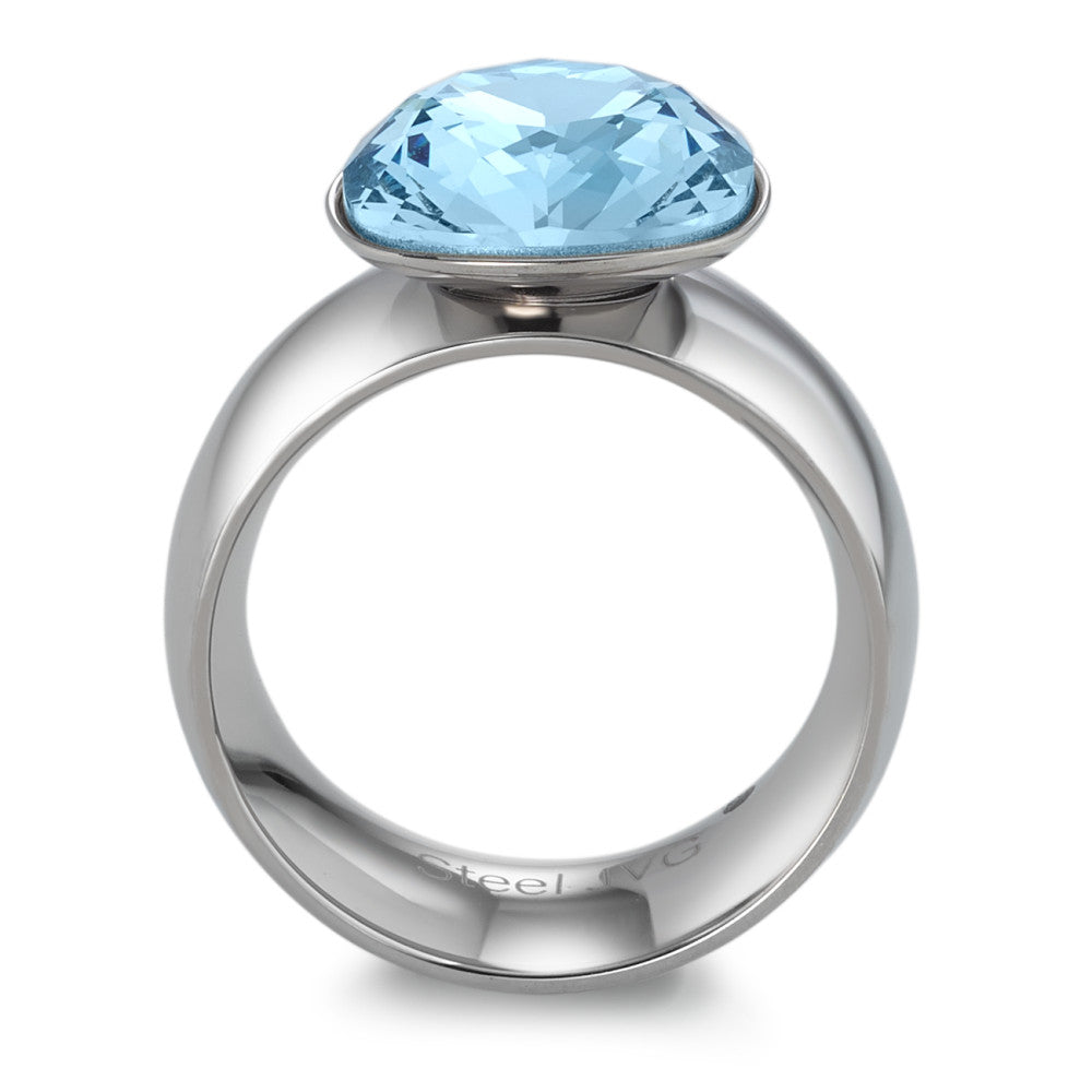 Ring Stainless steel Zirconia Aqua Ø13 mm