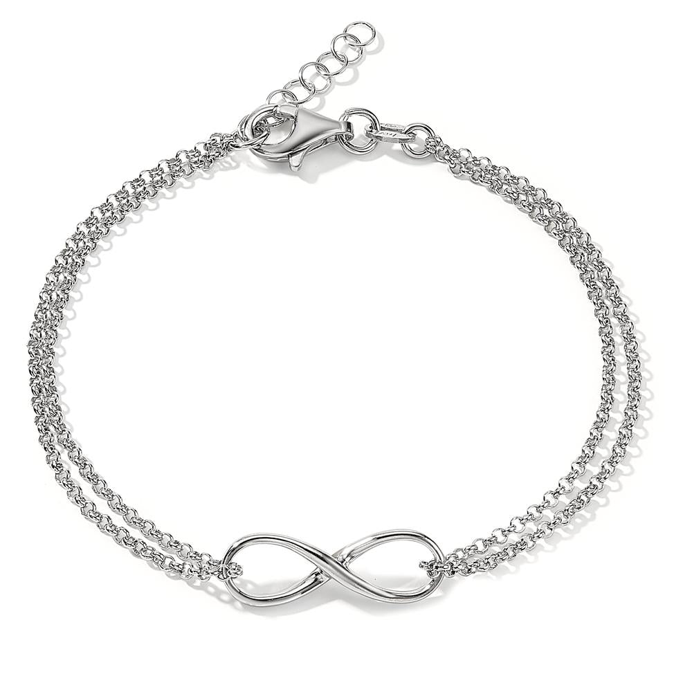 Armband Silber rhodiniert Infinity verstellbar