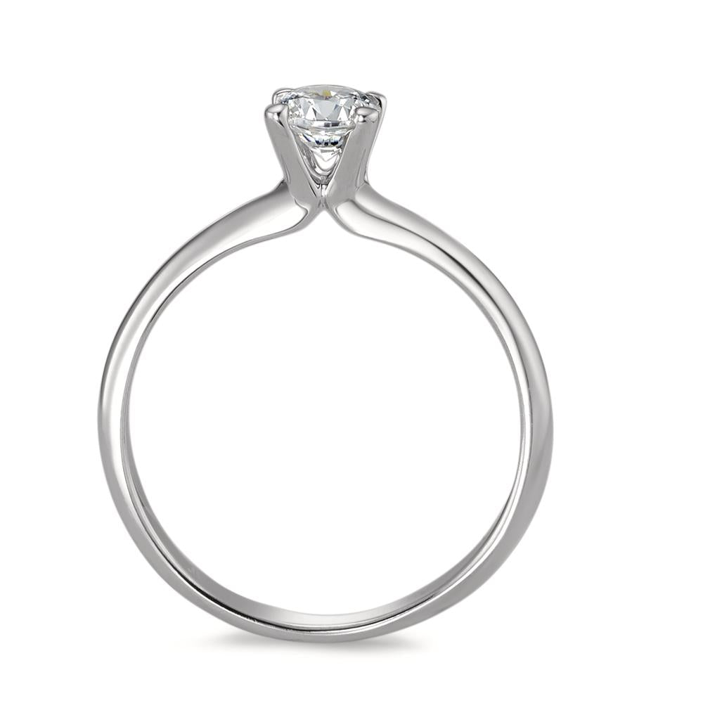 Solitär Ring 750/18 K Weissgold Zirkonia