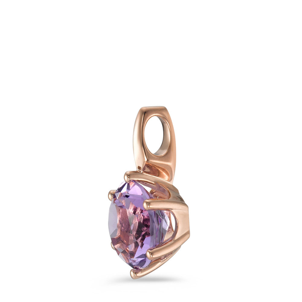 Anhänger 750/18 K Rotgold Amethyst Ø8 mm