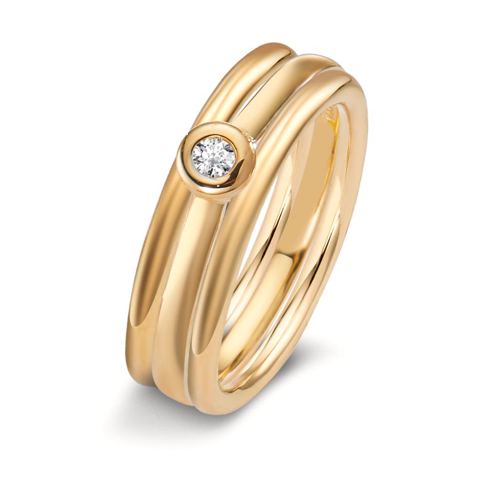 Anillo 750/oro amarillo de 18 quilates