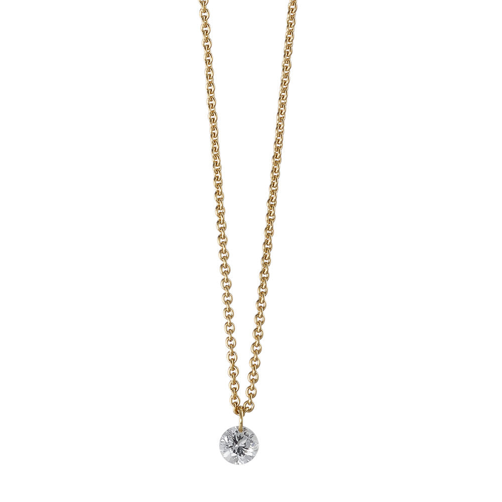 Collier 750/18 K Gelbgold Diamant 0.06 ct