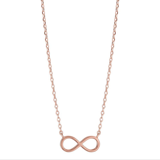 Collier Silber rosé vergoldet Infinity verstellbar