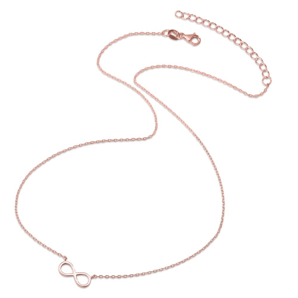 Necklace Silver Rose Gold plated Infinity 39-44 cm