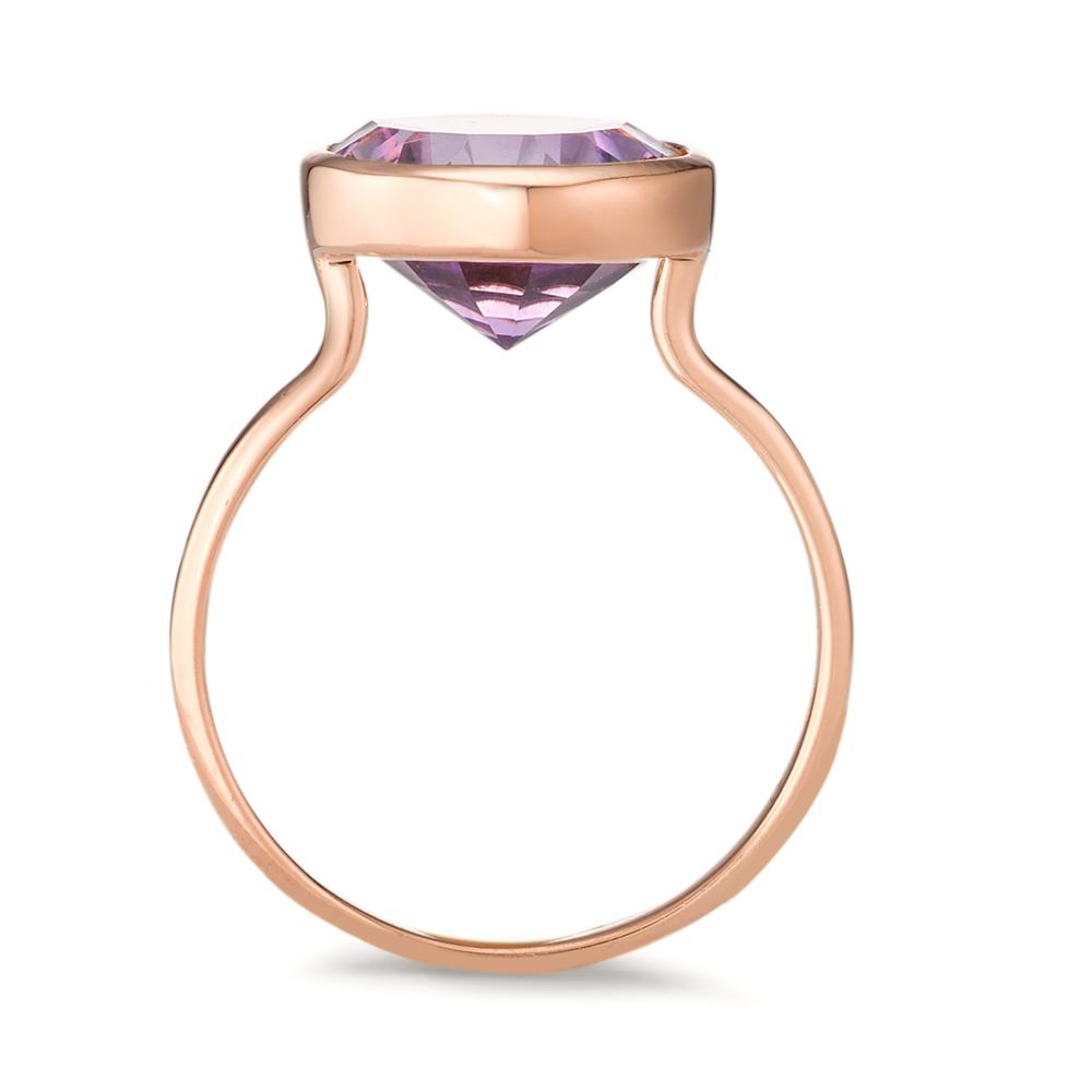 Fingerring Silber Amethyst rosé vergoldet Ø11.5 mm