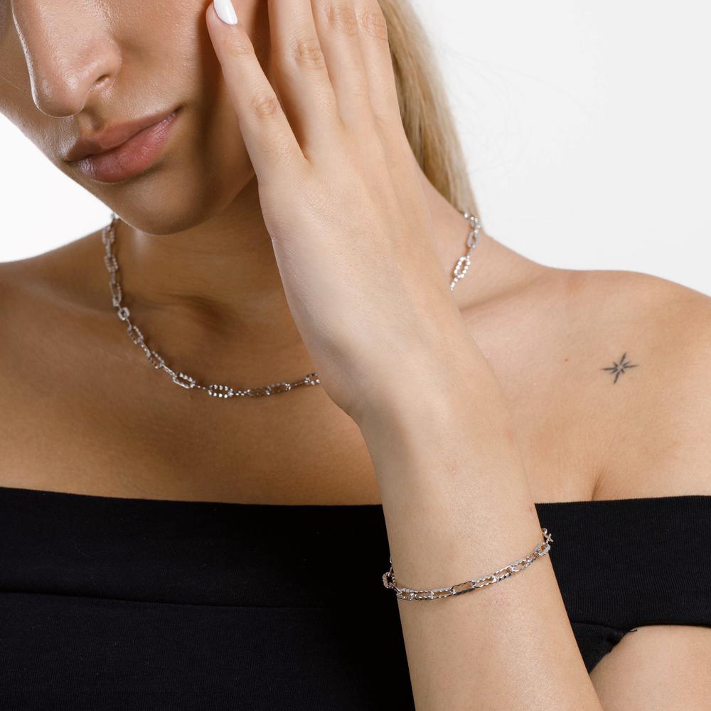 Armband Silber rhodiniert verstellbar