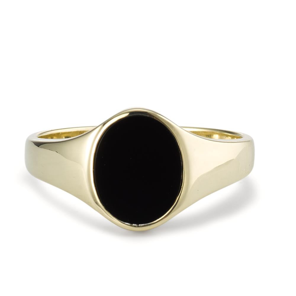 Fingerring 375/9 K Gelbgold Onyx