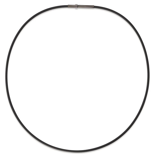 Collar Silicona, Acero inoxidable Negro Recubierto de IP 40 cm Ø2 mm