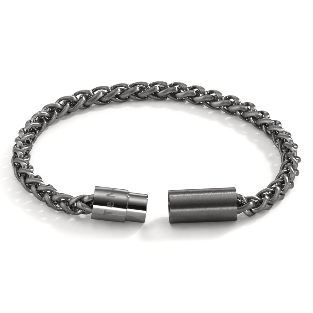 Armband Heritage Lava Grey aus Edelstahl mit Magnetverschluss, 21cm